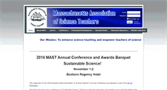 Desktop Screenshot of massscienceteach.org